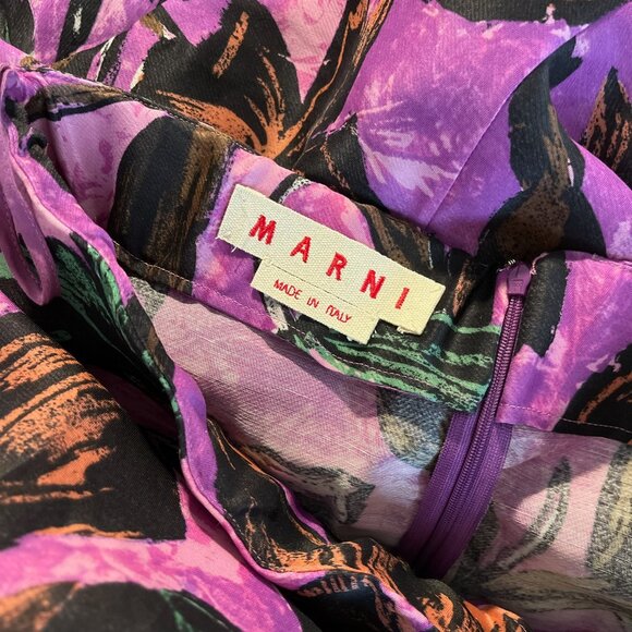 marni skirt or  dress hawaiian floral holiday sm-medium (42) - Picture 4 of 7